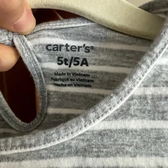 Kids' Watermelon and Striped Dress Set 5T - Picture 8 of 8